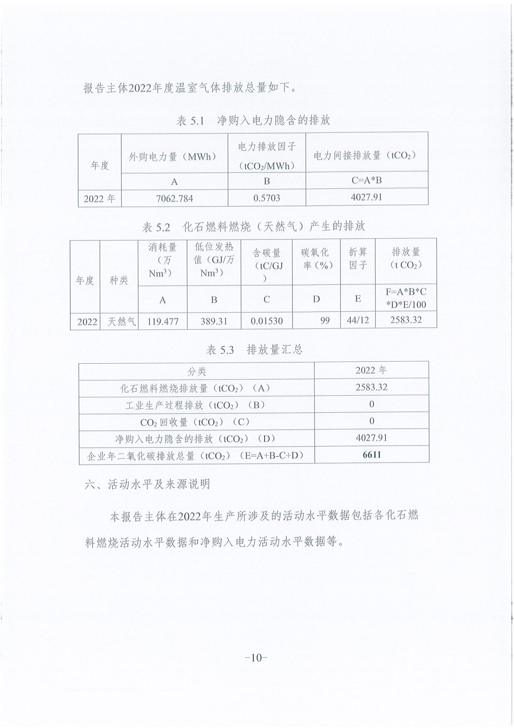 《企業溫室氣體排放報告》公示